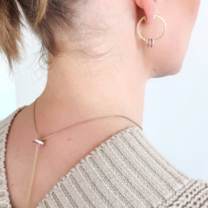 "Nyra" 14K Hoop Earrings