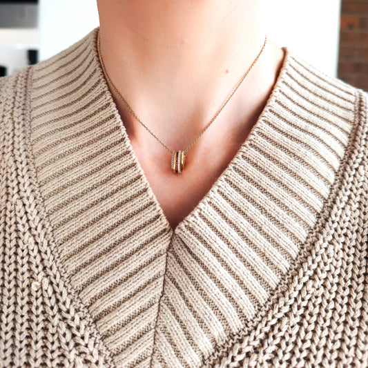CLARTÉ - Lacet Ruby and Diamond Bolo Necklace