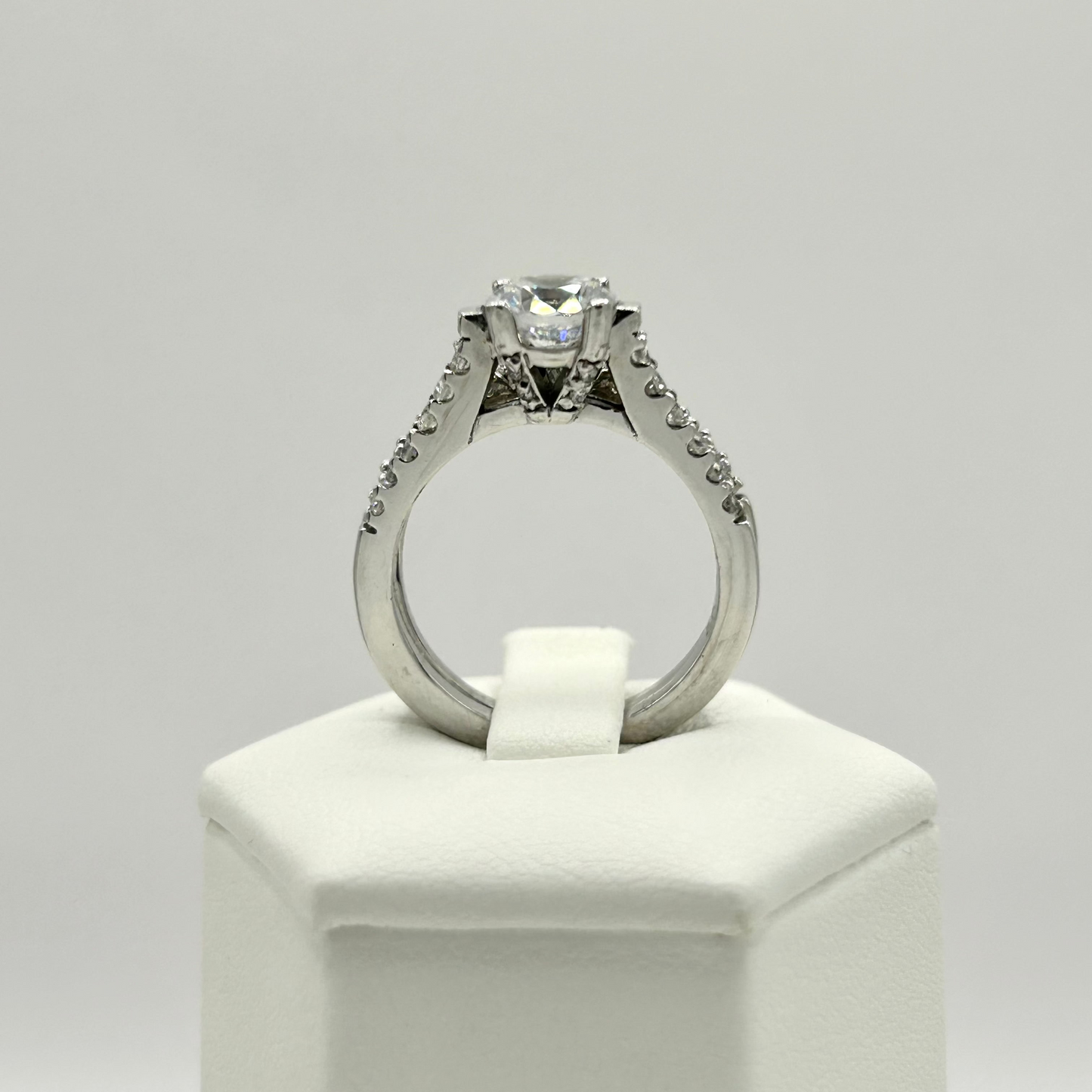 Roset 14K White Gold Wedding Set