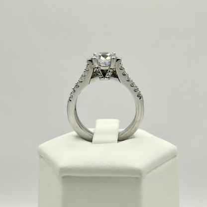 Roset 14K White Gold Wedding Set