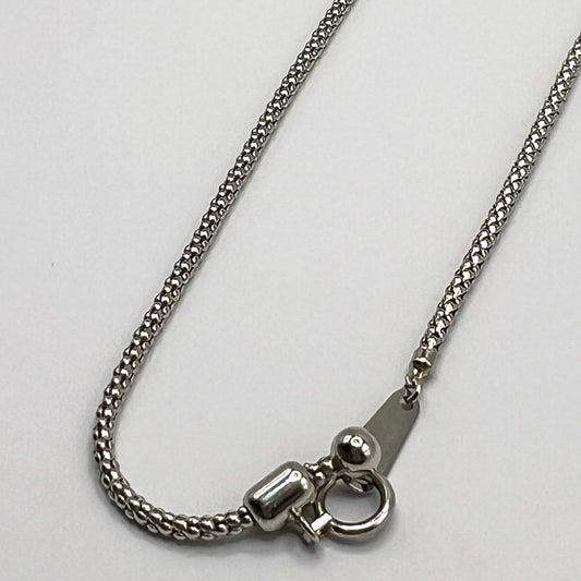 "Maisie" Platinum Adjustable Popcorn Chain Necklace