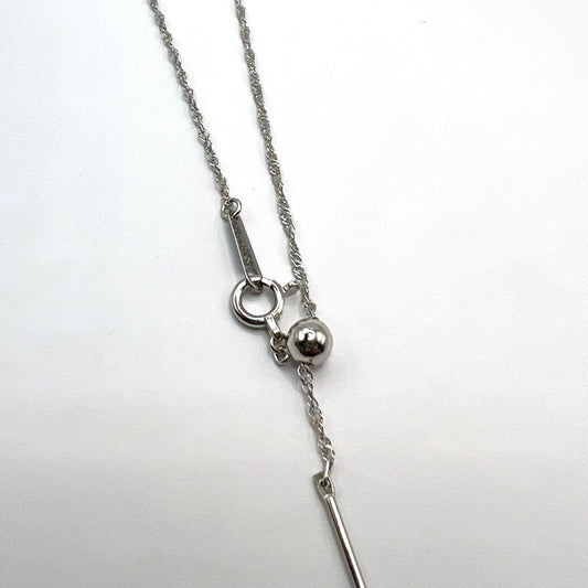 "Millie" Platinum Adjustable Singapore Chain Necklace