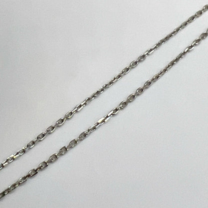 "Bobbi" Platinum Cable Chain Adjustable Necklace