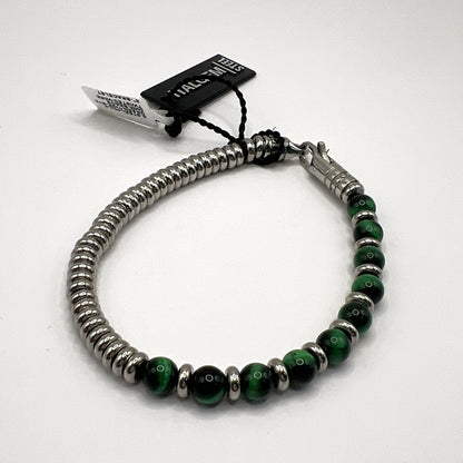 ITALGEM - Kirin Green Tiger Eye Bead Bracelet