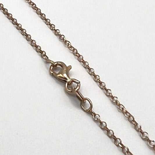Plated Sterling Silver Cable Chain Necklace