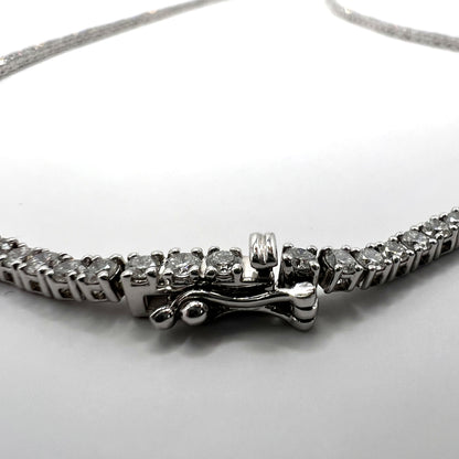 Riviera Diamond Necklace in 14K White Gold - 7.0ct Lab Grown