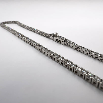 Riviera Diamond Necklace in 14K White Gold - 7.0ct Lab Grown