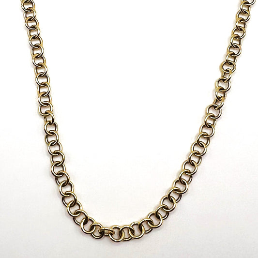 "Casey" 14K Gold Rolo Chain Necklace - 19"