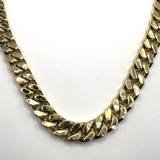 ITALGEM - 13mm Gold Plated S.Steel Polished Surface Curb Chain