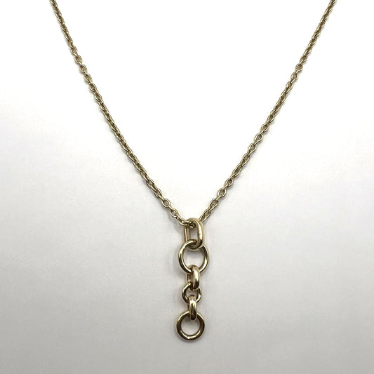 "Avery" 14K Gold Cable Chain Necklace - 18"
