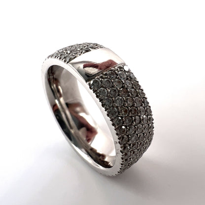 FUSE by Roset - "Steph" 10K White Gold Lab Grown Pavé Diamond Ring