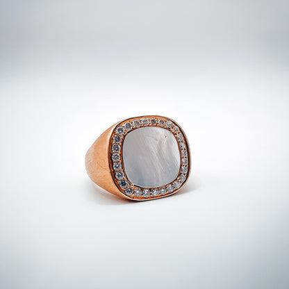 CLARTÉ - "Veronica" 14k Yellow Gold Cushion Ring