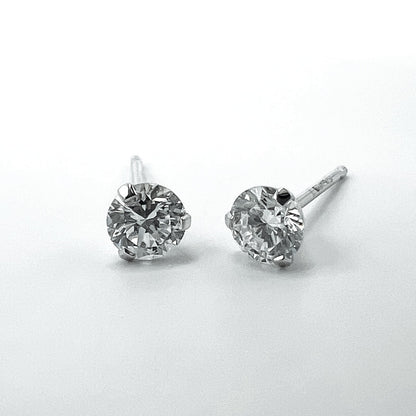 Lab-Grown Diamond Martini Stud Earrings in 14K Gold