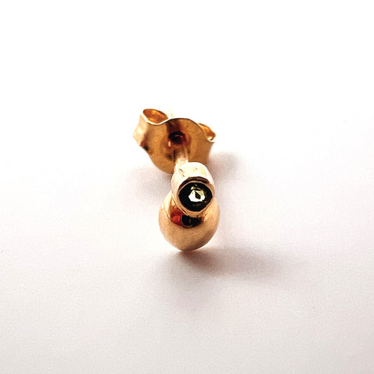 FUSE by Roset - Malorie Mini Bezel Set Studs - Jungle Moss Tourmaline