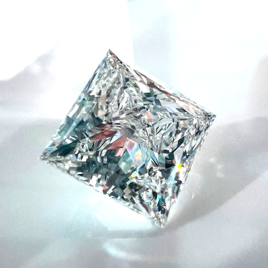 3.04ct Princess Lab Grown Diamond E VS1 IGI Certified - Roset Z487