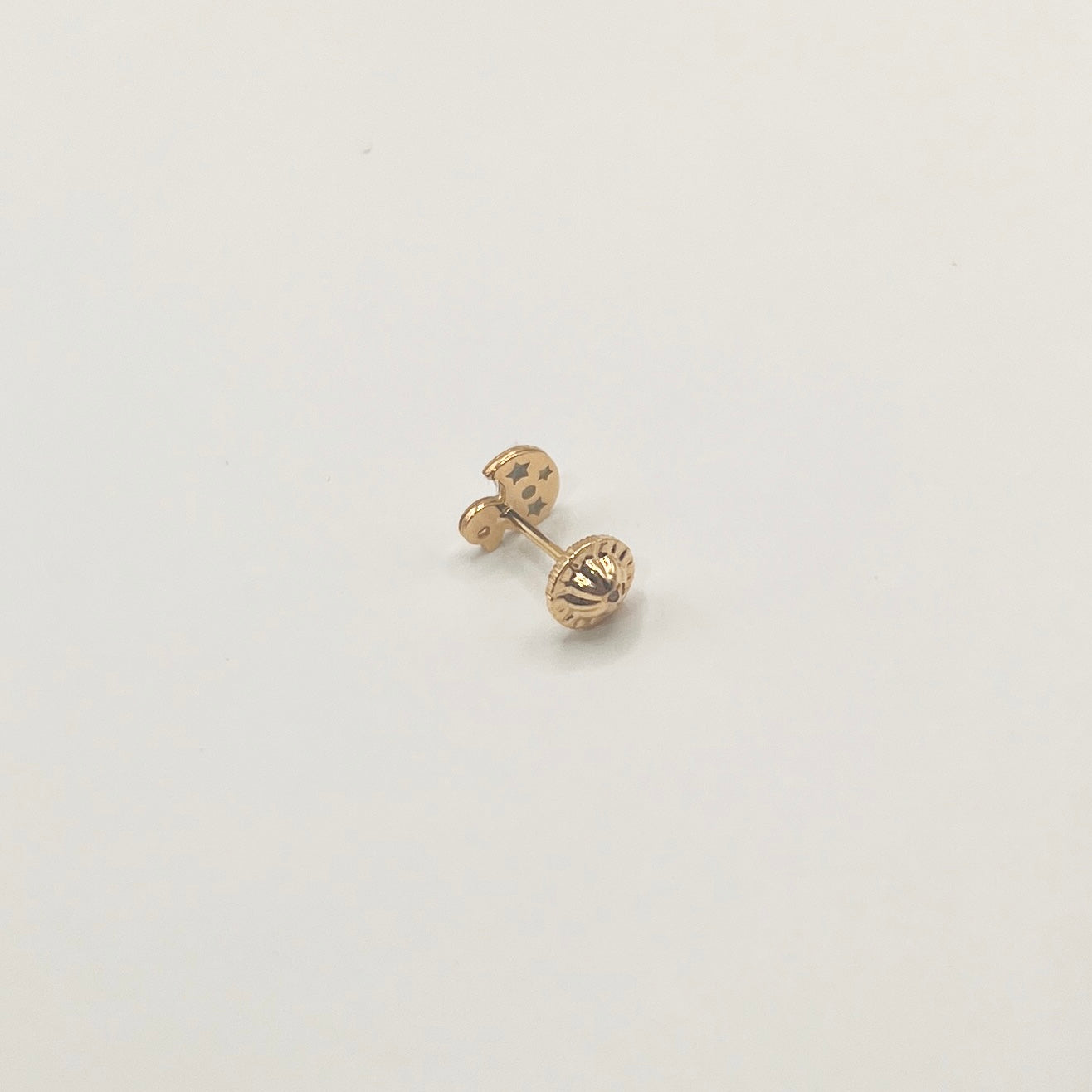 "Ducky" 18k Yellow Gold Studs