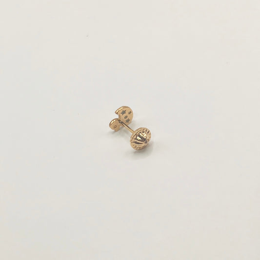 "Ducky" 18k Yellow Gold Studs