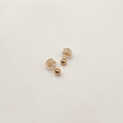 Roset Gold Label "Novara" 4mm 14K Gold Ball Earrings