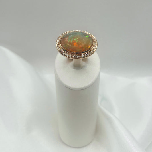 FLICA - Opalence East West Ring with Diamonds