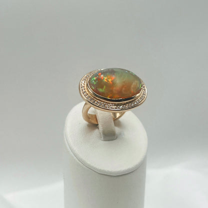 FLICA - Opalence East West Ring with Diamonds