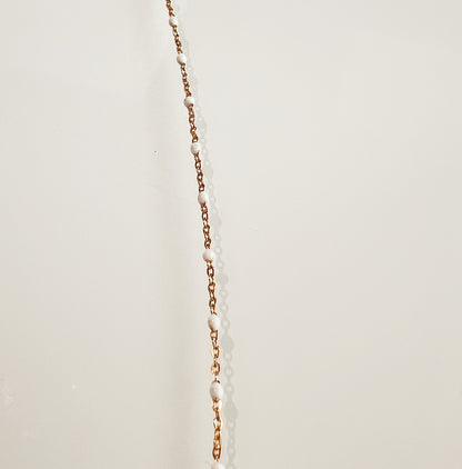 Enamel Bead 14K Yellow Gold Chain FUSE - Permanent Jewelry