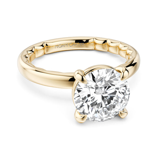 Noam Carver Luna 14K Yellow Gold Round Engagement Ring - 2.2mm