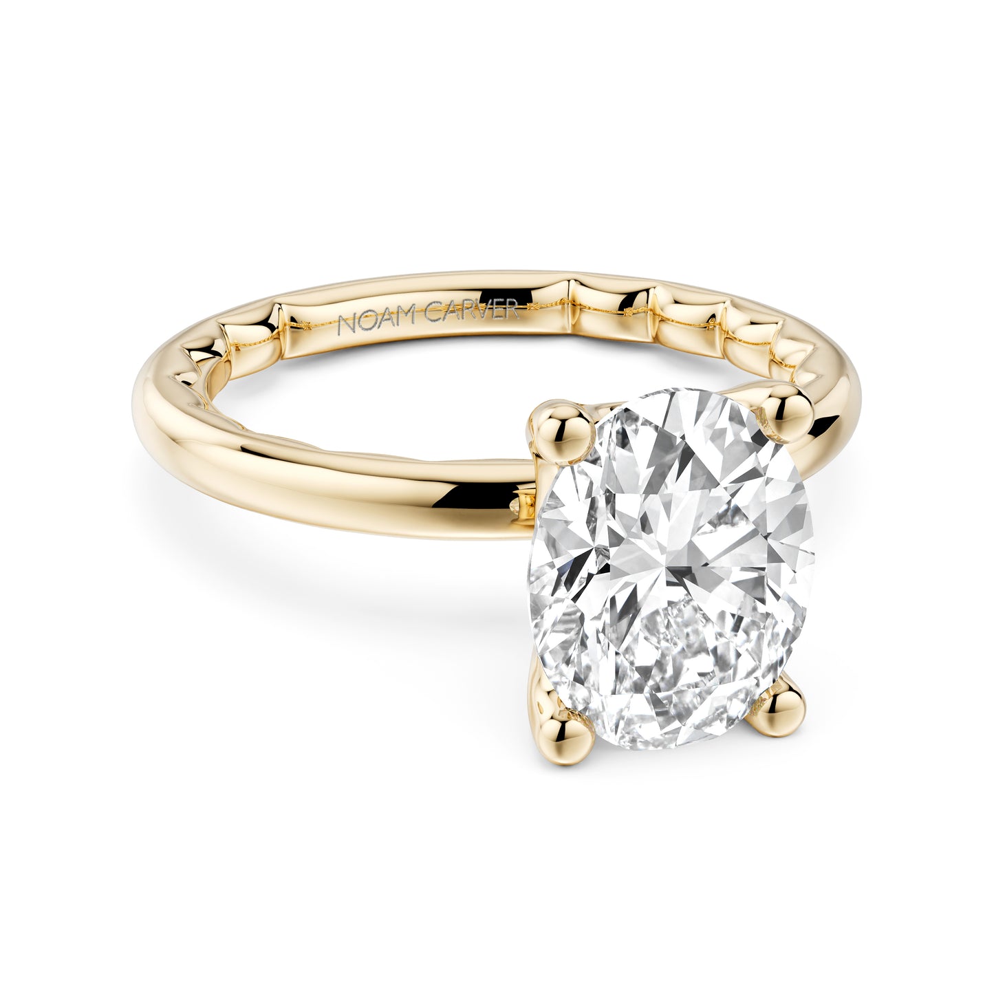 Luna Engagement Ring - 1.41ct Oval Lab-Grown Diamond in 14K Gold
