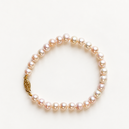 Pearl Bracelet 14K Cultured
