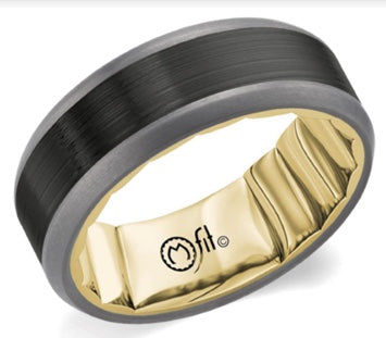 MFit 14K Gold with Black & Grey Tantalum Band MF-029BTY75