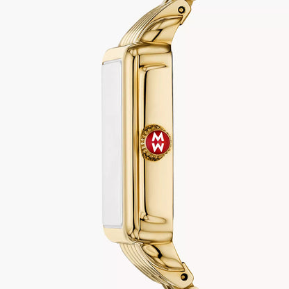 MICHELE - Deco Park 18K Gold-Plated Watch