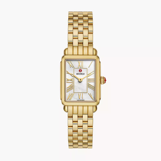 MICHELE - Deco Park 18K Gold-Plated Watch