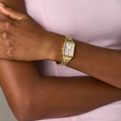 MICHELE - Deco Park 18K Gold-Plated Watch