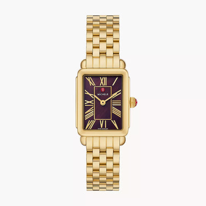 MICHELE - Deco Park 18K Gold-Plated Watch