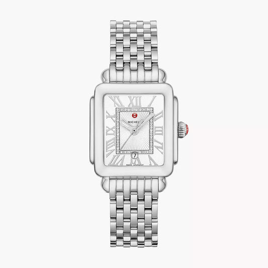 MICHELE - Deco Madison Mid Stainless Steel Diamond Dial Watch