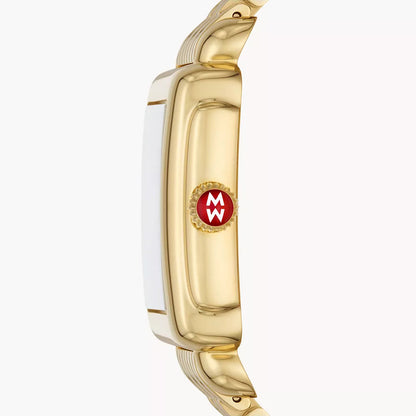 MICHELE - Deco Madison Mid 18K Gold-Plated Diamond Dial Watch