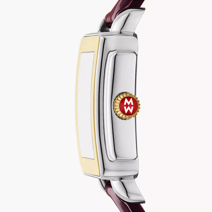 MICHELE - Deco Sport Mid Gold-Plated Leather Watch