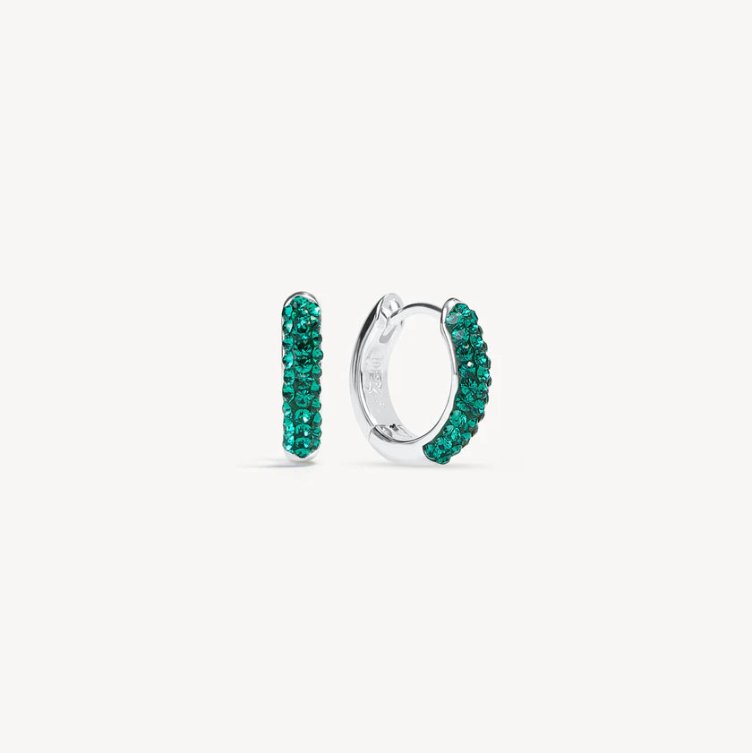 H&B Birthstone Always On Sparkle Hoops