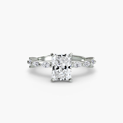 Solitaire with Eternity Pavé