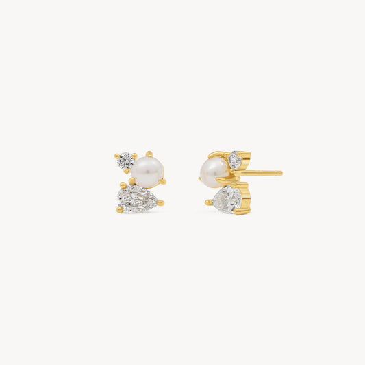 H&B Pearl Cluster Studs