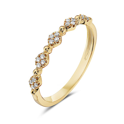 Bassali - "Charlie" Diamond Band in 14K Gold