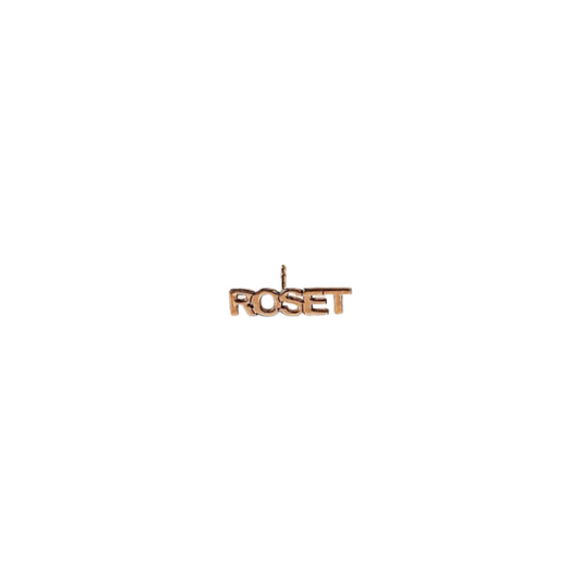 Roset Gold Label - 14K Gold Name Studs