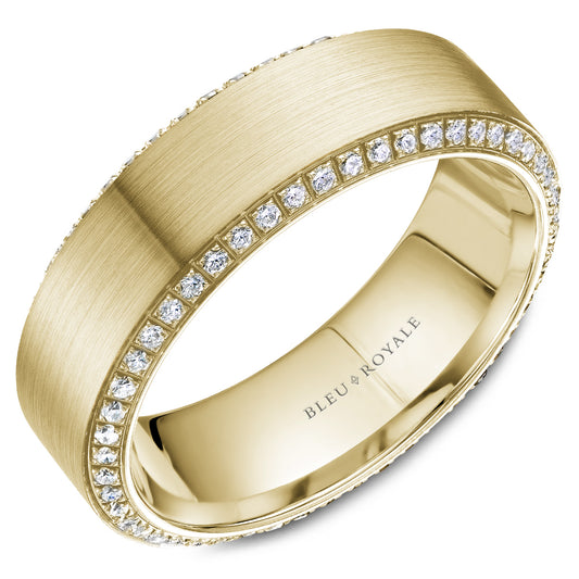 Bleu Royale 14K Gold Ring with Diamonds RYL-067YD7