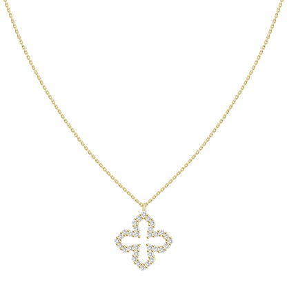 "Finn" 18k Gold and Diamond Charm Necklace