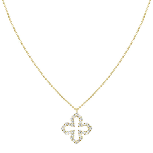 "Finn" 18k Gold and Diamond Charm Necklace