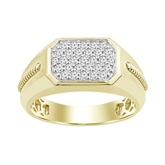 "Rhyan" Diamond Textured Ring