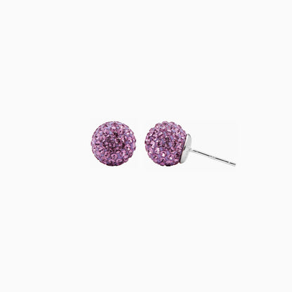 H&B Medium Birthstone Sparkle Ball™ Stud Earrings
