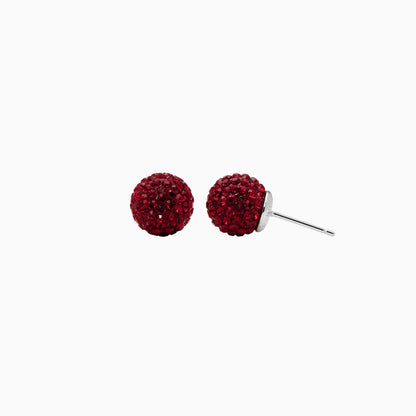 H&B Medium Birthstone Sparkle Ball™ Stud Earrings