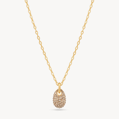 H&B SPARKLE PEBBLE CHARM NECKLACE