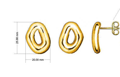 Roset DRIP "Bridgette" Earrings