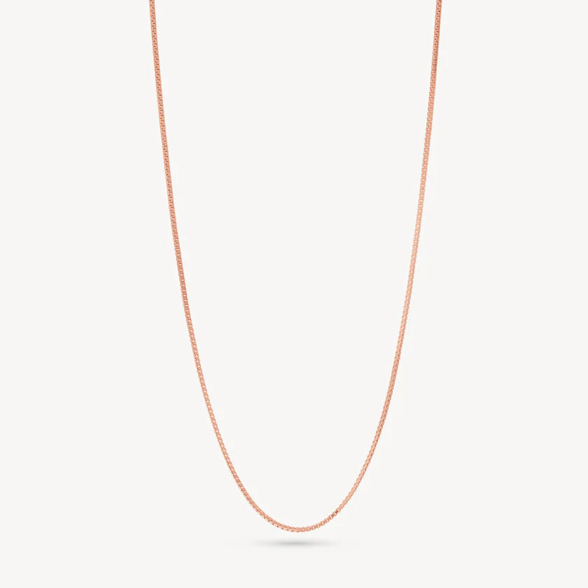 H&B Box Chain Slider Necklace - 14k Gold Vermeil